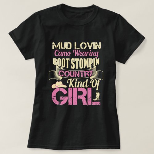 Country Girl Quotes Ladies T_Shirt