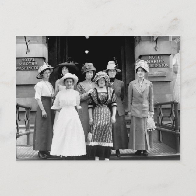 Country Girls Take New York, 1910 Postcard (Front)
