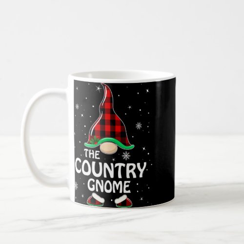 Country Gnome Buffalo Plaid Matching Family Christ Coffee Mug