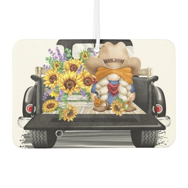 Country Gnome Girl  Air Freshener (Front)