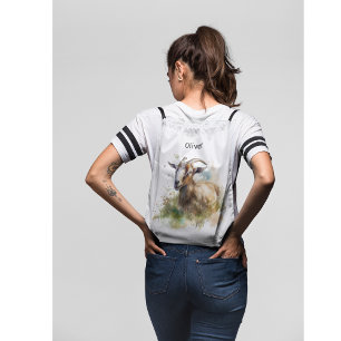Country Goat Farm Life Style Drawstring Bag
