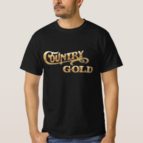 Country Gold Beau Dandy Western Style T_Shirt
