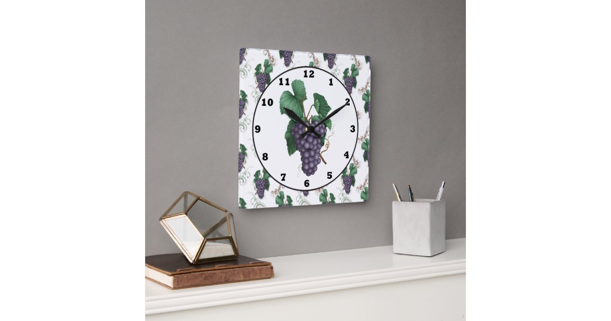 Country Grapes Kitchen Wall Clock Rc11bb124eb4b422f95aa7dc0ceb279d6 S0y32 8byvr 630 ?view Padding=[285%2C0%2C285%2C0]