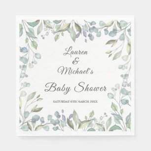 Country Greenery Baby Couples Shower/Sprinkle Napkins