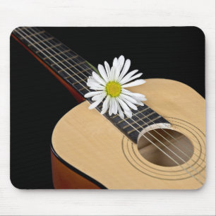Country Guitar and Daisy Mouse Pad