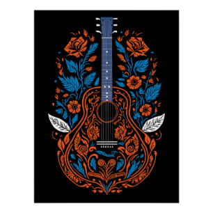 Country Guitar Art Poster