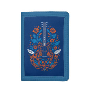 Country Guitar Art Trifold Wallet