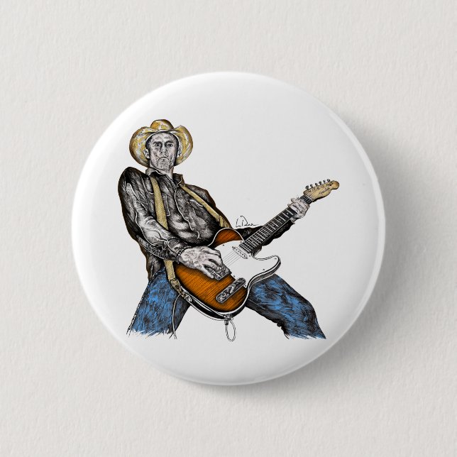 Country Guitar Button (Front)