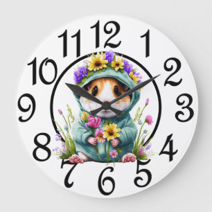 Country Hamster Acrylic Wall Clock