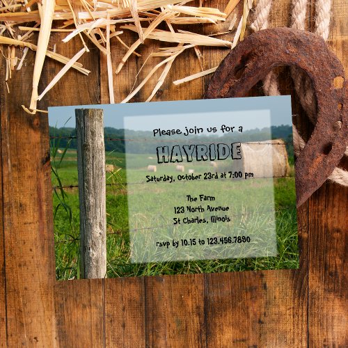 Country Hayride Invitation