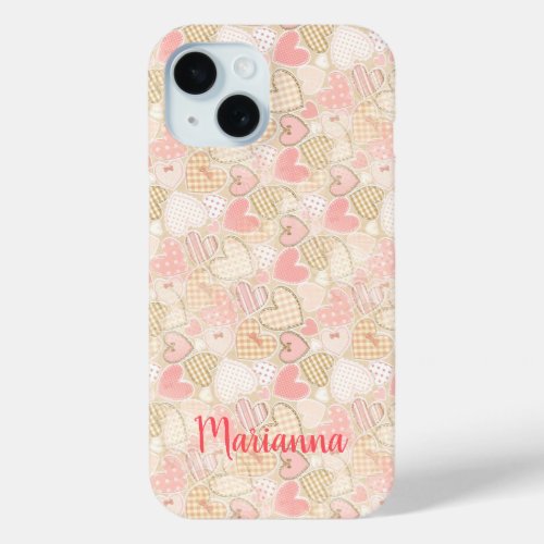 Country Hearts iPhone 15 Case