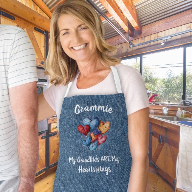 Country Heartstrings Personalized Grandmother Name Apron (Creator Uploaded)