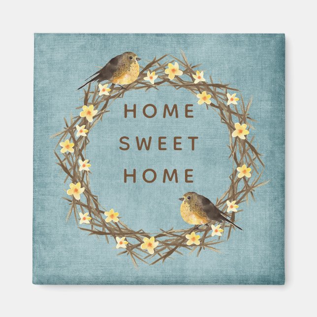 Country Home Wreath Magnet (Front)