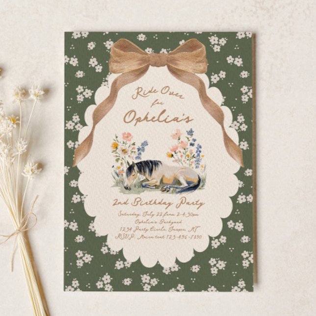 Country Horse Birthday Invitation (Creator Uploaded)