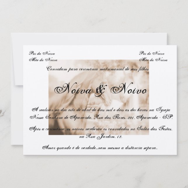 Country, Horse, Horse Wedding Invitation (Front)