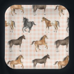 Country Horse Paper Plates<br><div class="desc">Country Shower Paper Plates</div>