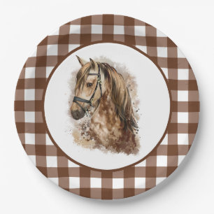Country Horse Paper Plates