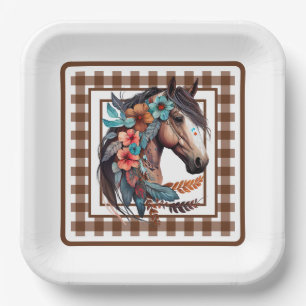 Country Horse Paper Plates