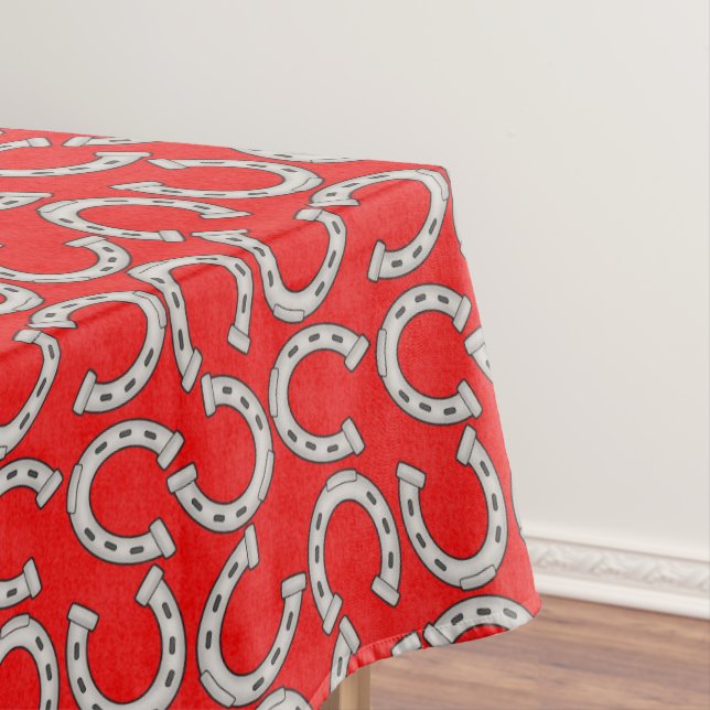 Country Horse shoe pattern table cloth (In Situ)