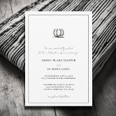 Horseshoe Cactus Western Country Boho Wedding  Inv Invitation