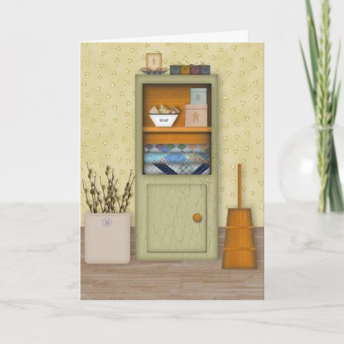 Country Hutch Birthday Card