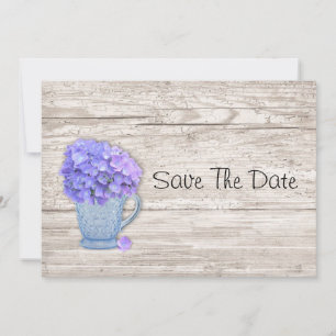 Country Hydrangea Save The Date