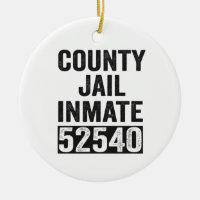 Country Jail Inmate 52540 Funny Halloween Prison