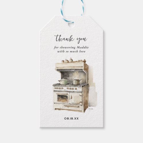 Country Kitchen  Bridal Shower Thank You Gift Tags