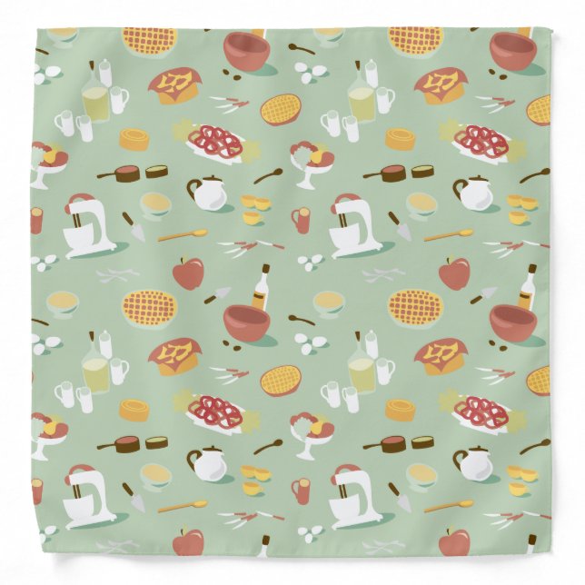 Country Kitchen Cooking Tools Bandana (Front)