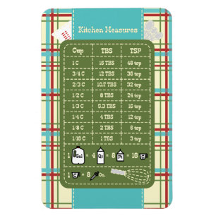 Country Kitchen Measurement Helper Magnet