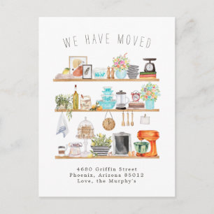 Country Kitchen Moving Announcement Postcard