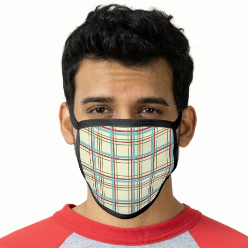 Country Kitchen Plaid Face Mask