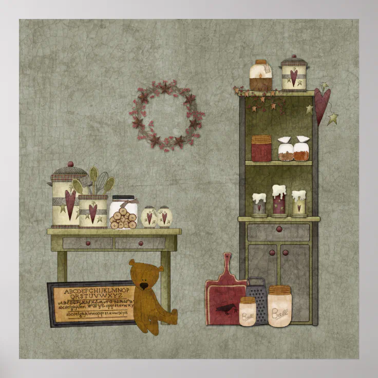 Country Kitchen Poster Zazzle