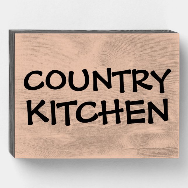 COUNTRY KITCHEN RUSTIC SIGN (Front Horizontal)