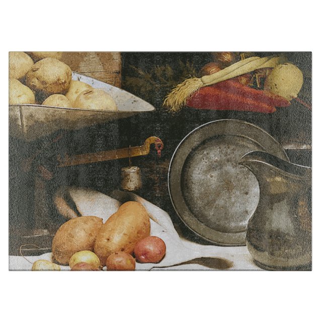 Country Kitchen Still Life Cutting Board (Front)