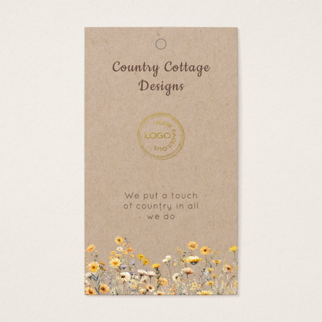 Country Kraft Wildflower Retail Price Tag (Front)