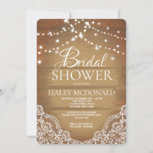 Country Lace Invitation