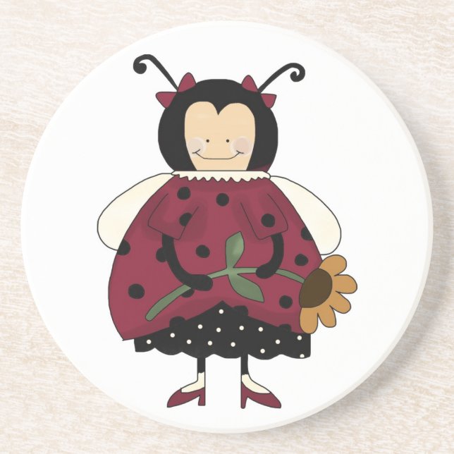 Country ladybug Coaster (Front)
