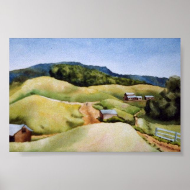 Country Landscape Poster (Front)