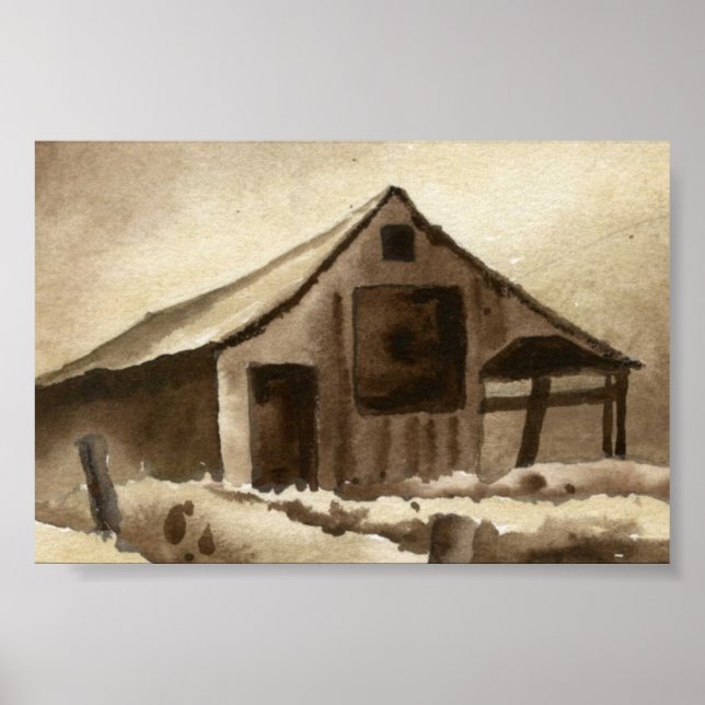Country Landscape Poster (Front)