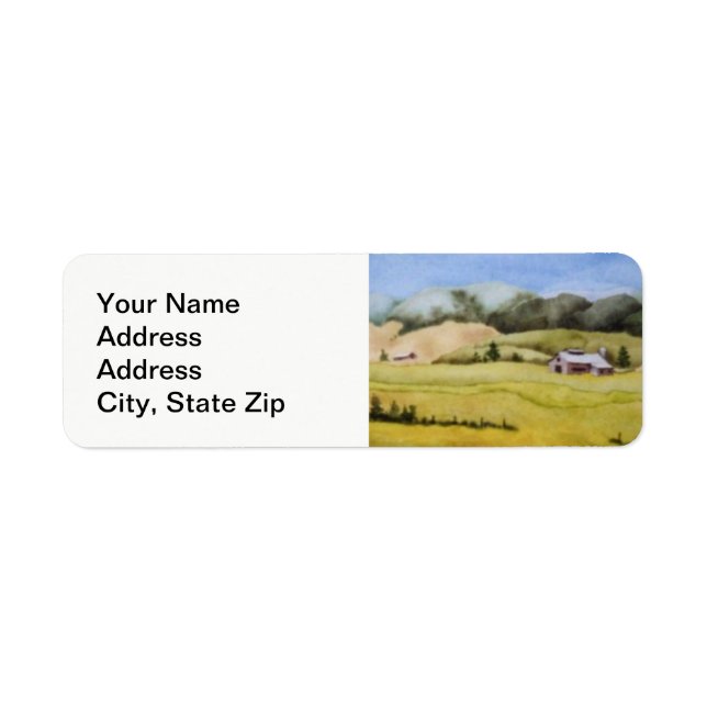 Country landscapes and scenic country roads barns. label (Front)