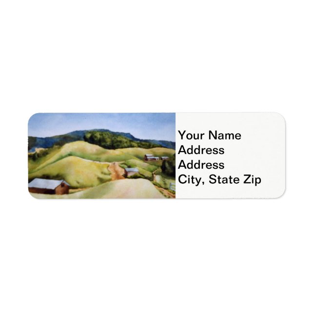 Country landscapes and scenic country roads barns. label (Front)