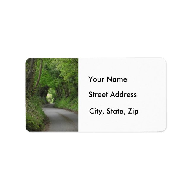 Country Lane Address Labels (Front)