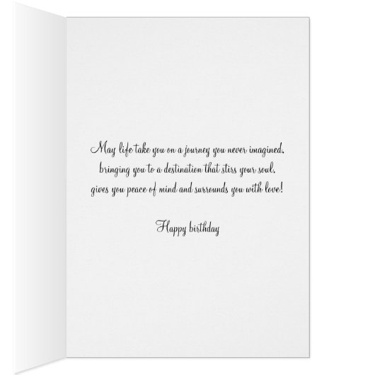 Country Lane Birthday Card (Inside (Right))