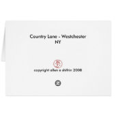 Country Lane Cards (Back Horizontal)