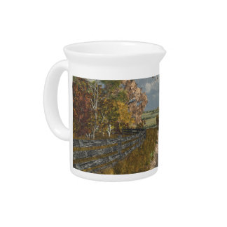 Country Lane in Fall Pitcher