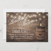 Country Lantern & Wine Barrel Bridal Shower Invitation (Front)