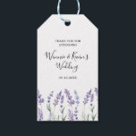 Country Lavender Wedding Gift Tags<br><div class="desc">Country Lavender Wedding,  designed with purple hand painted lavender flowers with watercolor type stylizing. Customize this design with your wedding information.</div>