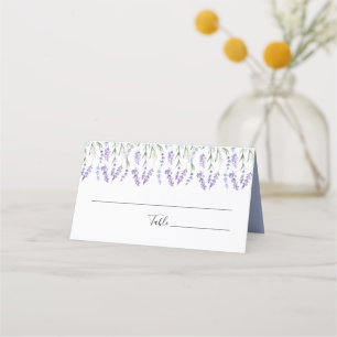 Country Lavender Wedding Place Card