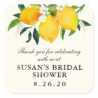 Country Lemon and Flowers Bridal Shower Favor